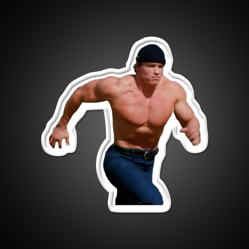 Running Arnold Schwarzenegger Gym Fitness Led Neon Sign Rgb Color