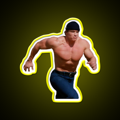 Running Arnold Schwarzenegger Gym Fitness Led Neon Sign Rgb Color