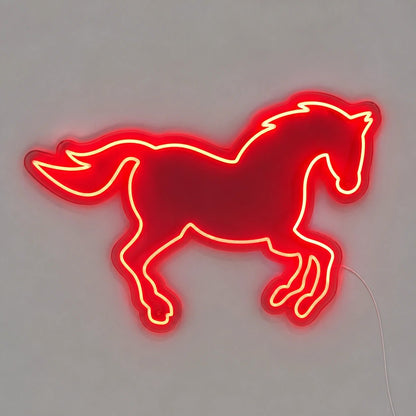 Running Horse Outline Vintage LED Neon Sign - Shineneon