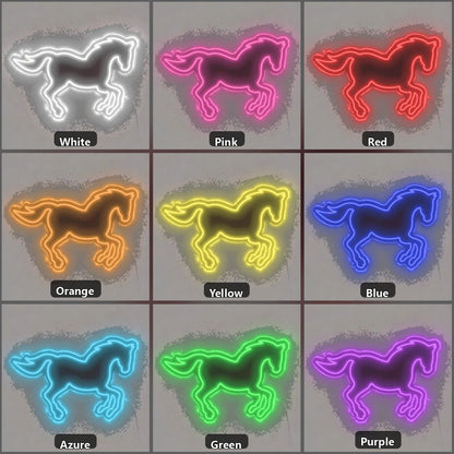Running Horse Outline Vintage LED Neon Sign - Shineneon