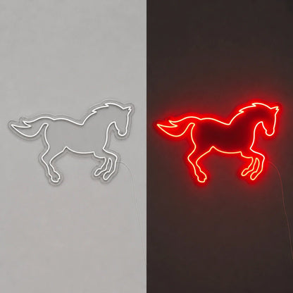 Running Horse Outline Vintage LED Neon Sign - Shineneon