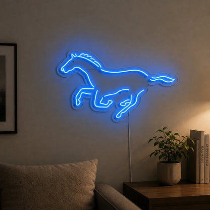 Running Horse Vintage LED Neon Sign size image