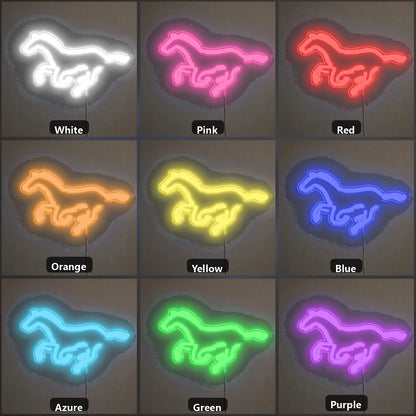 Running Horse Vintage LED Neon Sign - Shineneon