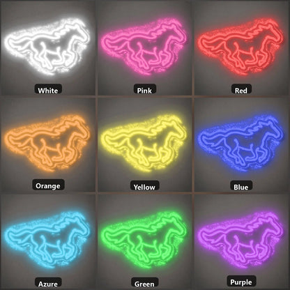Running Mustang Western Bar Vintage LED Neon Sign - Shineneon