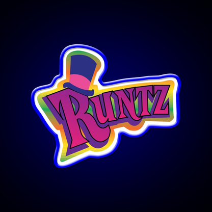 Runtz Og Fan Art Hemp Inspired Green Leaf Led Neon Sign Rgb Color - LED neon sign view 5