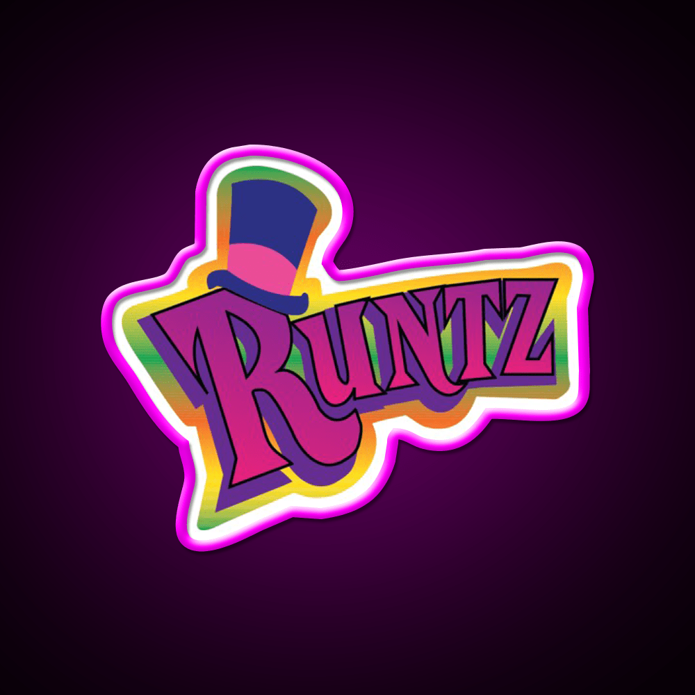 Runtz Og Fan Art Hemp Inspired Green Leaf Led Neon Sign Rgb Color - Shineneon