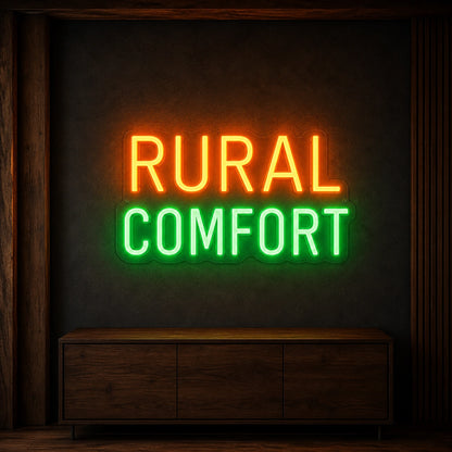 Rural Comfort LED Neon Sign Garage Man Cave Neon Sign high-converting product image