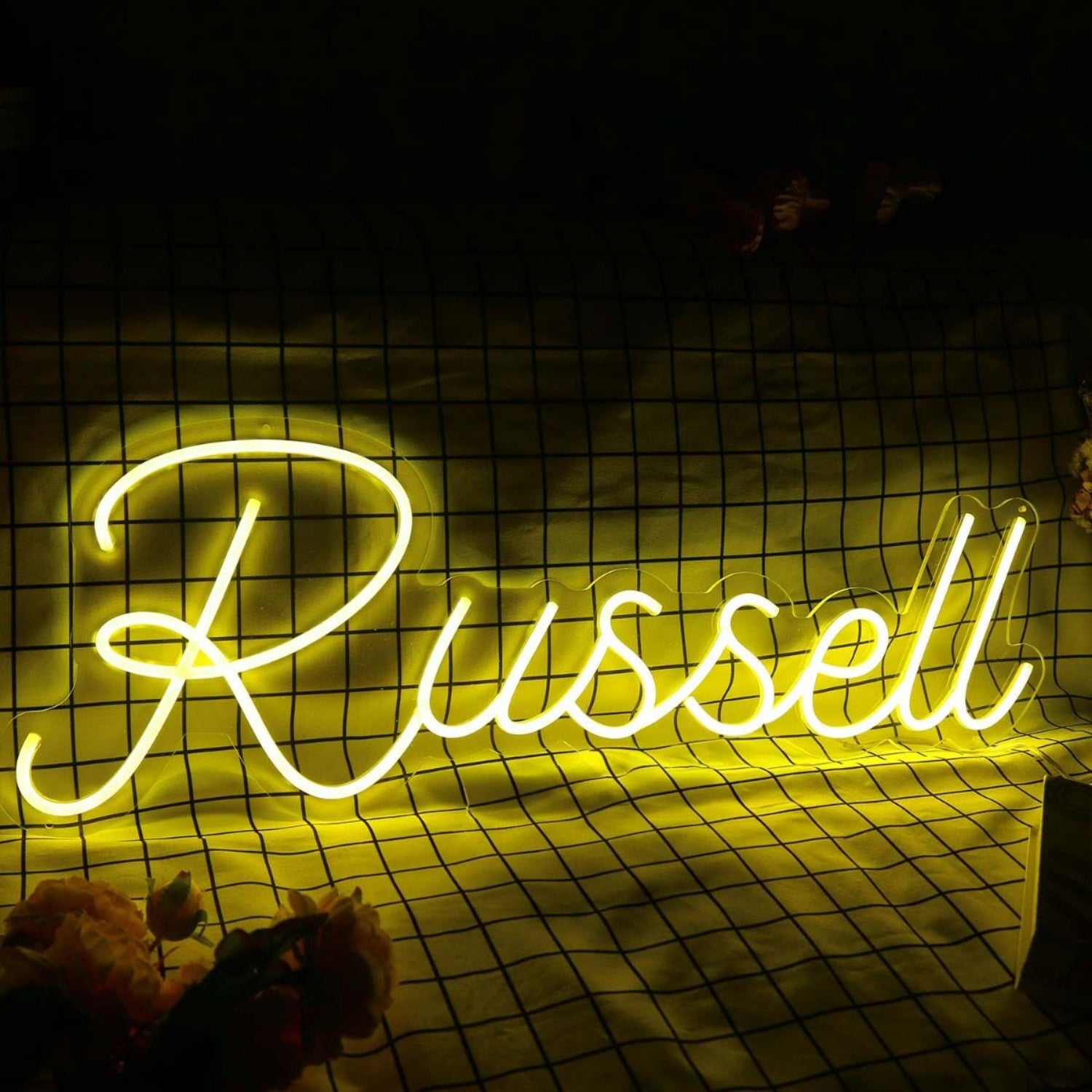 Russell Yellow Led Neon Sign | Shineneon