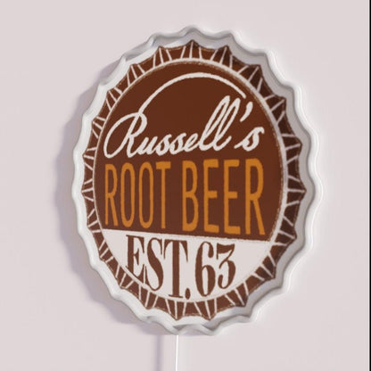 Russellsroot Beer Bottle Cap Rgb Led Neon Sign - Shineneon