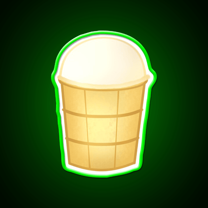 Russian Food Ice Cream In A Cup Snack Food Led Neon Sign Rgb Color - Shineneon
