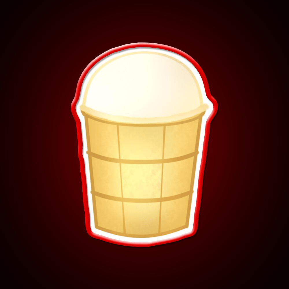 Russian Food Ice Cream In A Cup Snack Food Led Neon Sign Rgb Color - Shineneon