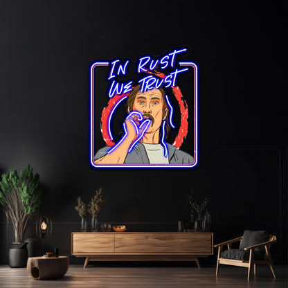 Rust Cohle Artwork Led Neon Signs