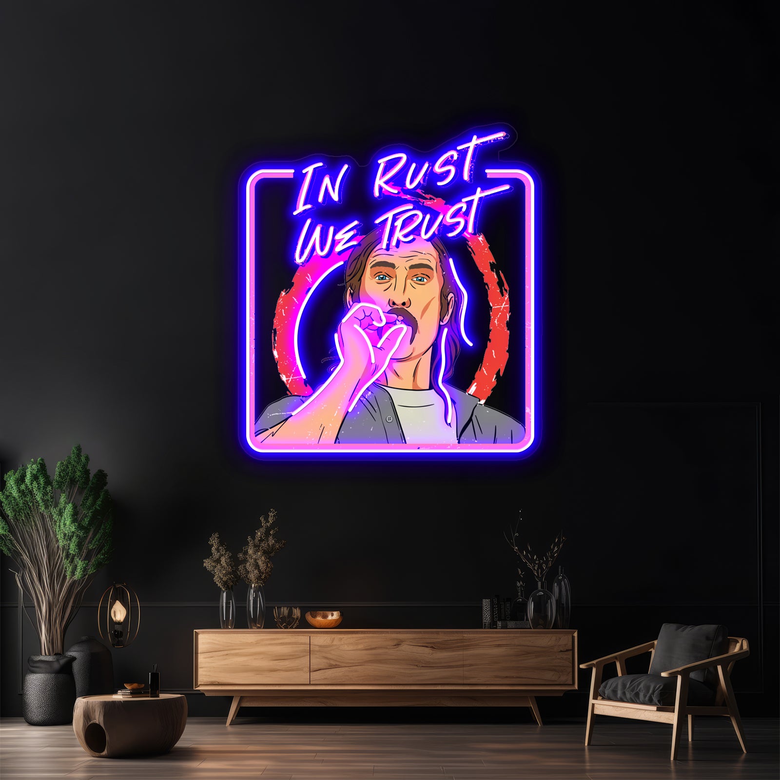 Rust Cohle Artwork Led Neon Signs | Shineneon