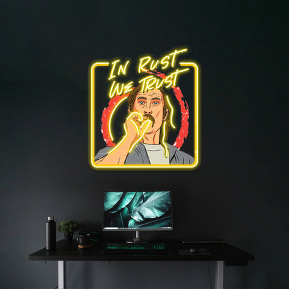 Rust Cohle Artwork Led Neon Signs