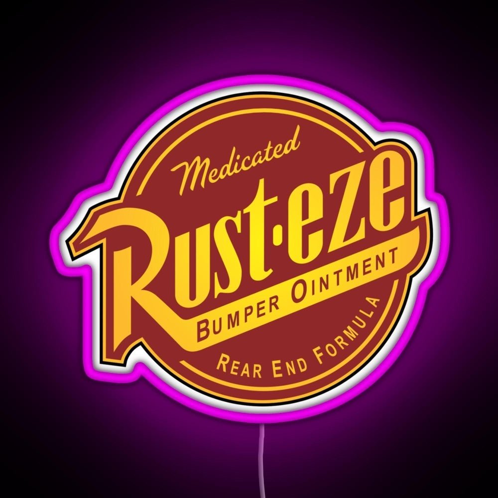 Rust Eze Cars Rgb Led Neon Sign Pop Wall Art - Shineneon