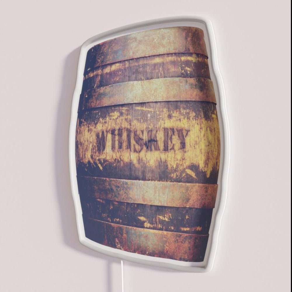 Rustic American Whiskey Barrel Rgb Led Neon Sign - Shineneon