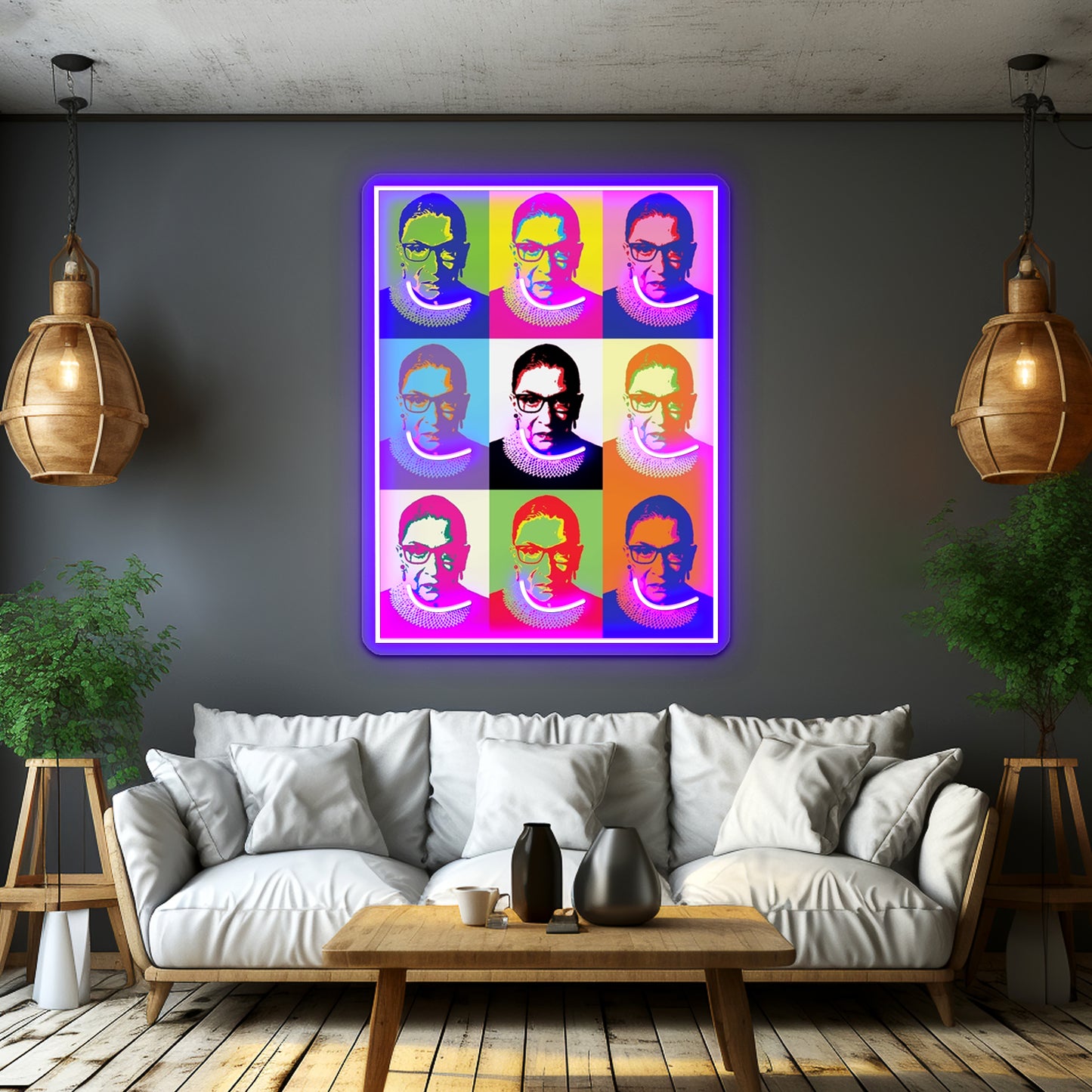 Ruth Bader Ginsburg Artwork Led Neon Signs