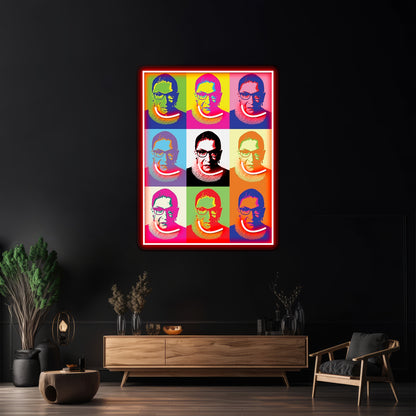 Ruth Bader Ginsburg Artwork Led Neon Signs