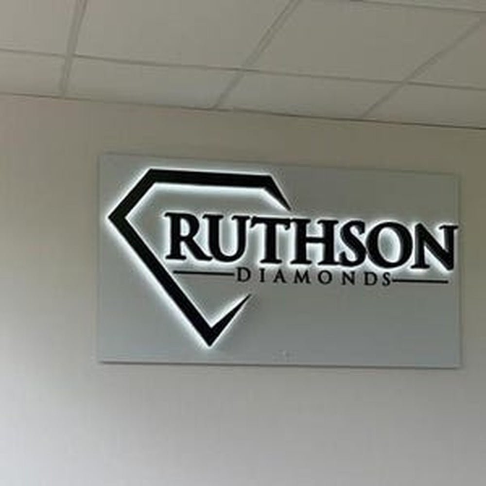 Ruthson Diamonds 3D Backlit Channel Letters Led Light Sign - Shineneon