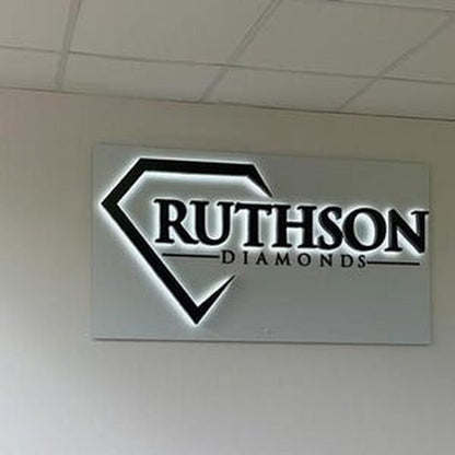 Ruthson Diamonds 3D Backlit Channel Letters Led Light Sign - Shineneon