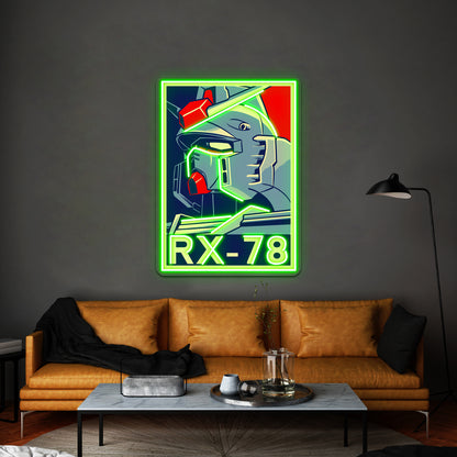 Rx 78 Pop Artwork Led Neon Signs