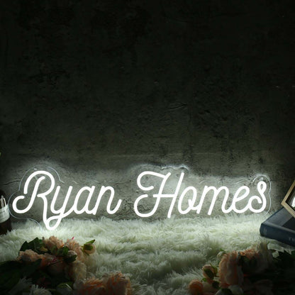 Ryan Homes White Led Neon Sign - Shineneon