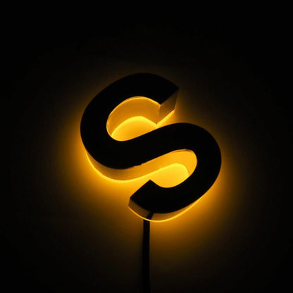 S 3D Backlit Letters Aluminum Business Metal Led Sign - Shineneon