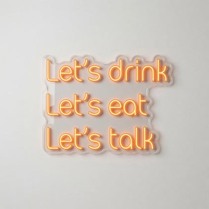 S Drink Let Wall Decor LED Neon Sign - 01 Original Product Image