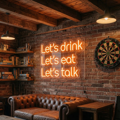 S Drink Let Wall Decor LED Neon Sign - 03 Real Lifestyle Scene