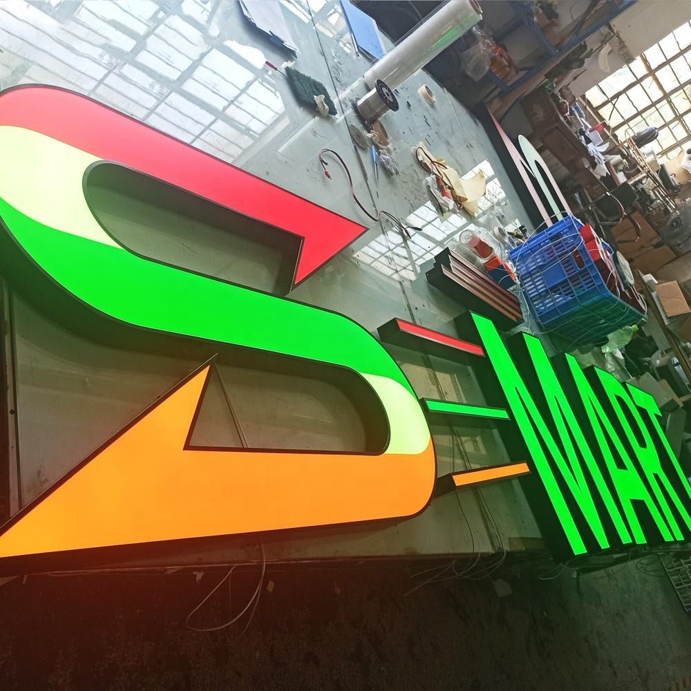 S Market 3D Frontlit Channel Letters Led Light Sign - Shineneon