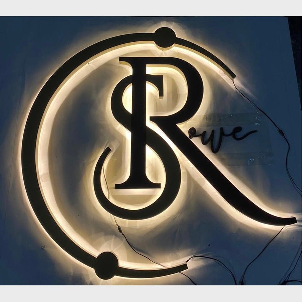 S R Logo 3D Backlit Channel Letters Led Light Sign - Shineneon