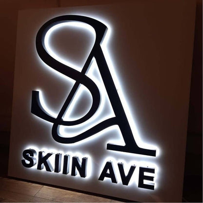 Sa Skin Ave 3D Backlit Channel Letters Led Light Sign - Shineneon