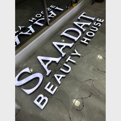 Saadat Beauty House 3D Frontlit Channel Letters Led Light Sign - Shineneon