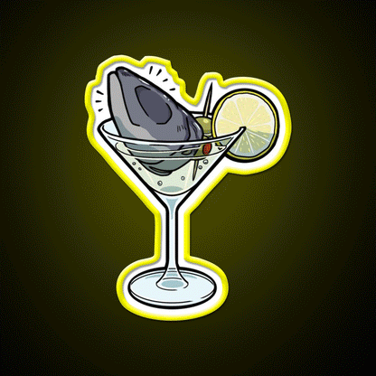 Saba Martini Cocktail Bar Decor Led Neon Sign Rgb Color - Custom LED neon sign front view