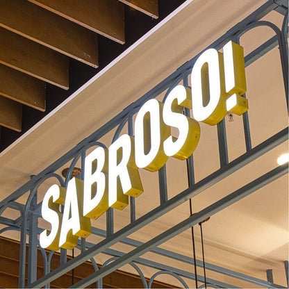 Sabroso 3D Frontlit Channel Letters Led Light Sign - Shineneon