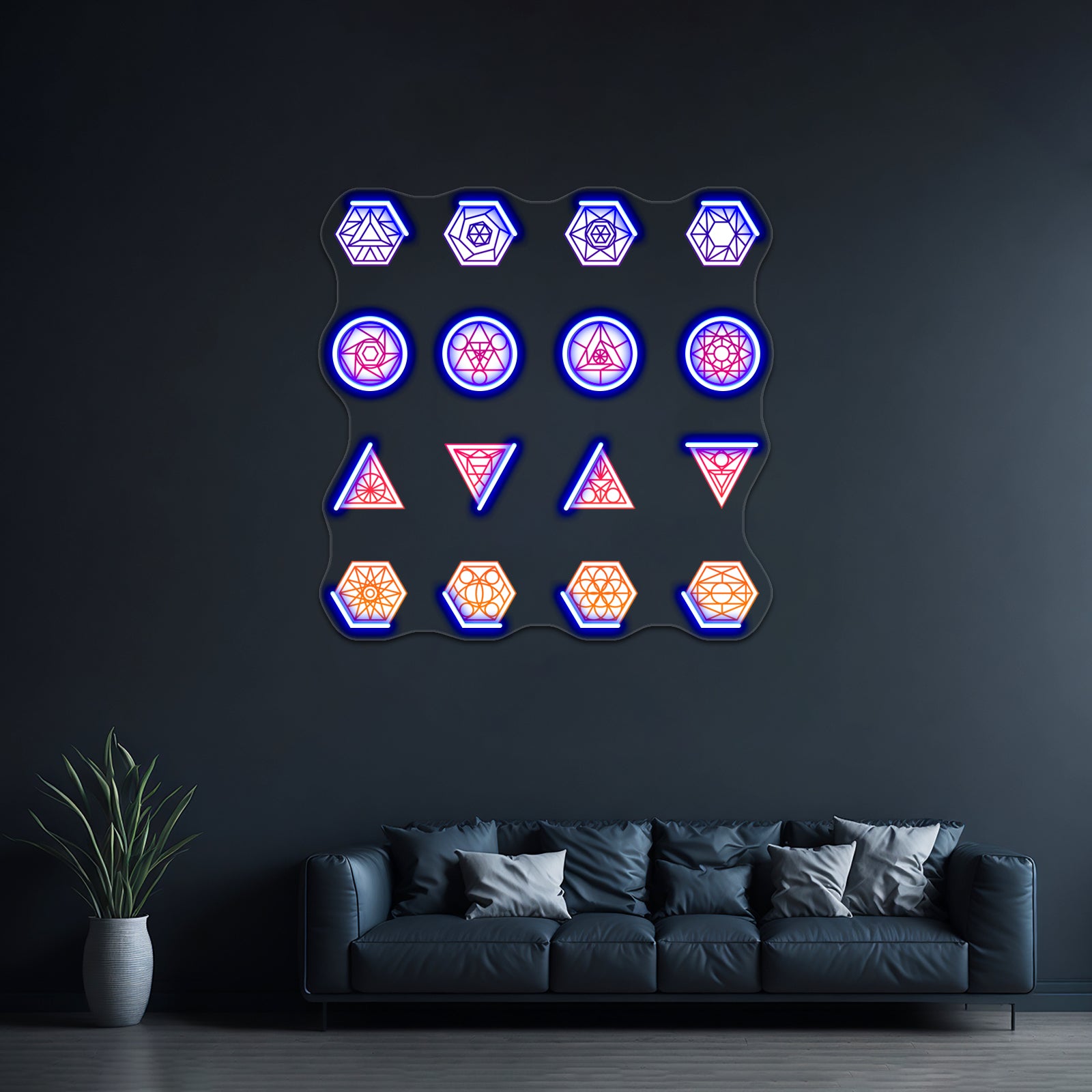 Sacred Geometry Wall Artwork Neon Signs Sheet Wall Artwork Neon Signs | Shineneon
