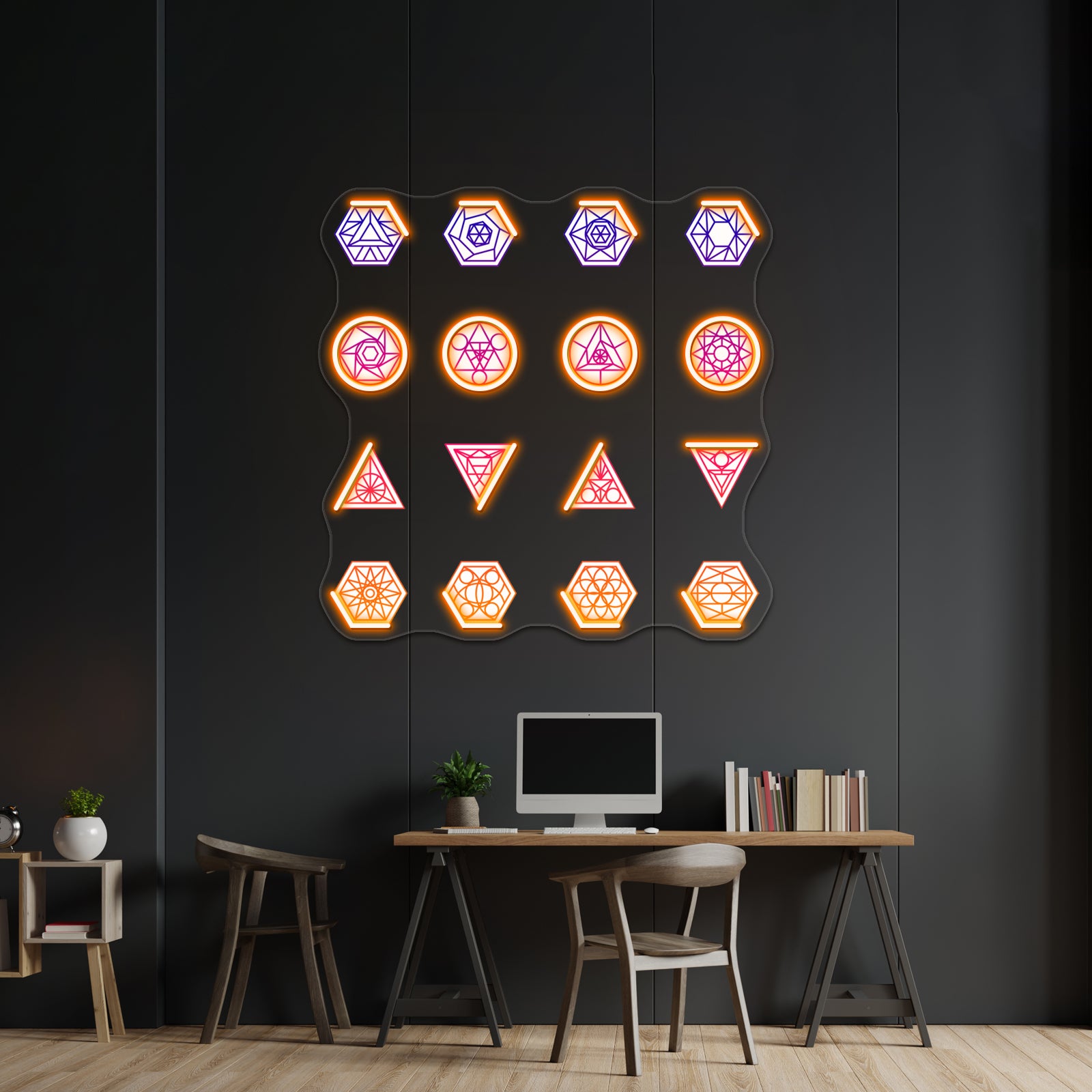 Sacred Geometry Wall Artwork Neon Signs Sheet Wall Artwork Neon Signs | Shineneon