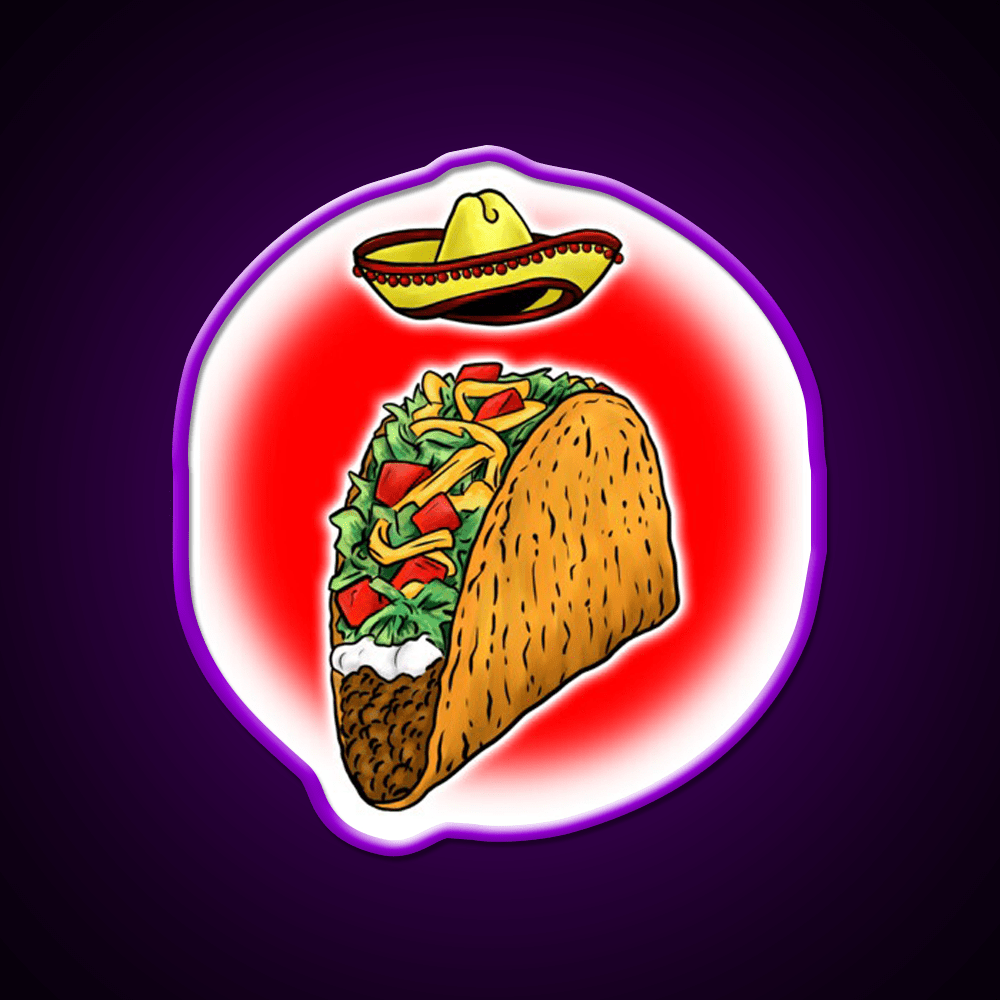 Sacred Taco Led Neon Sign Mexican Food Sign Rgb Color - Shineneon
