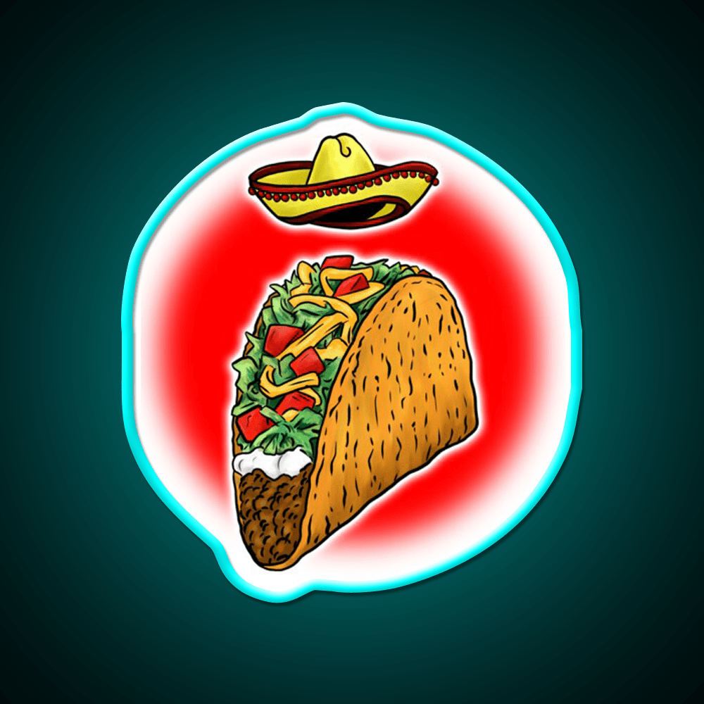 Sacred Taco Led Neon Sign Mexican Food Sign Rgb Color - Shineneon