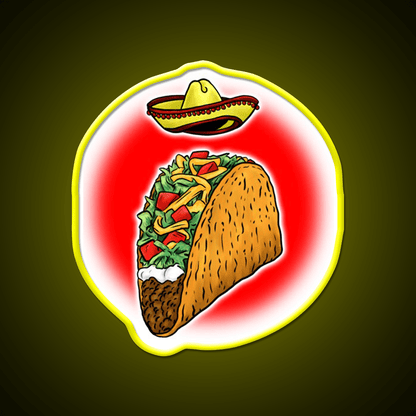 Sacred Taco Led Neon Sign Mexican Food Sign Rgb Color - Shineneon