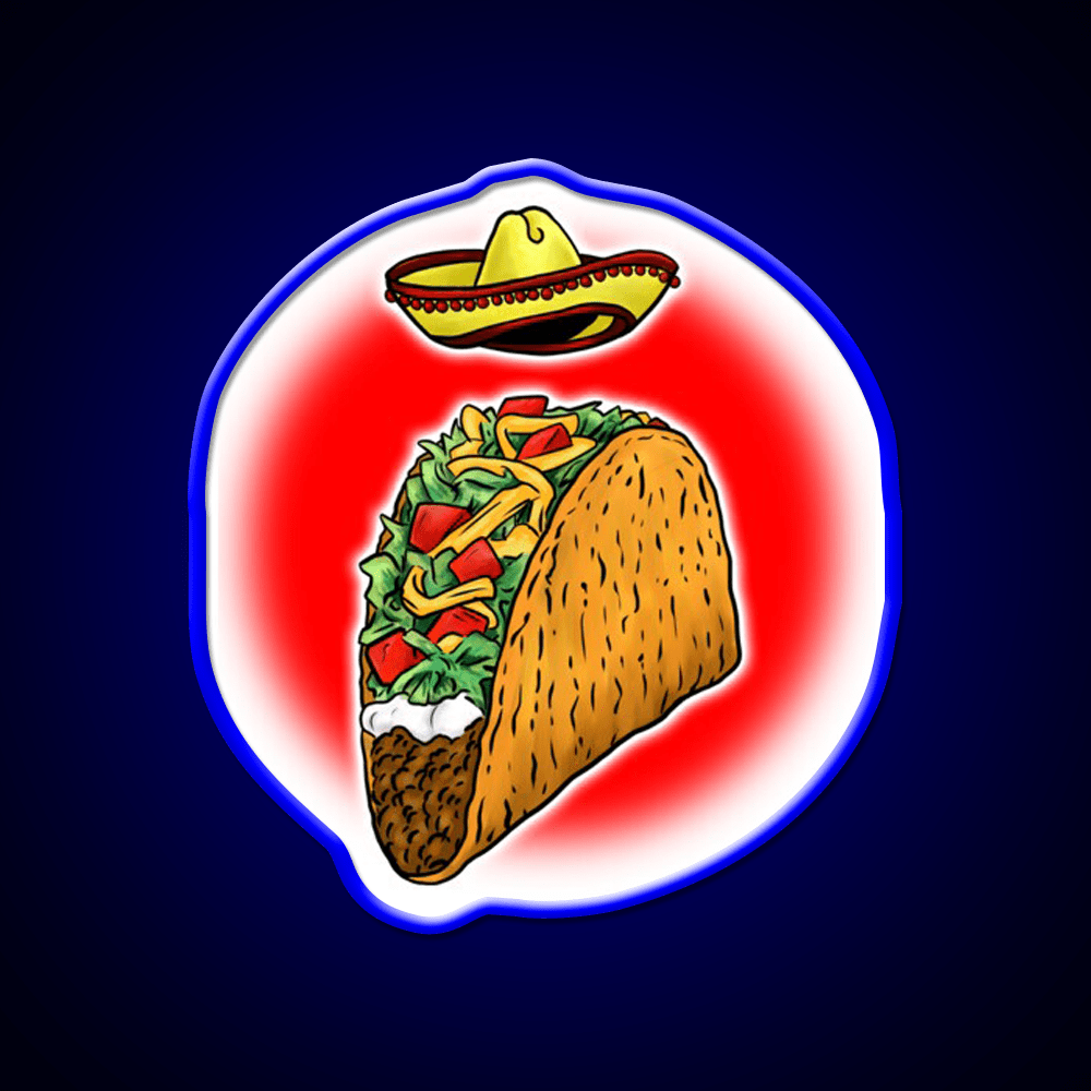 Sacred Taco Led Neon Sign Mexican Food Sign Rgb Color - Shineneon