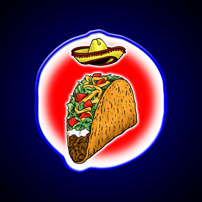 Sacred Taco Led Neon Sign Mexican Food Sign Rgb Color - Shineneon