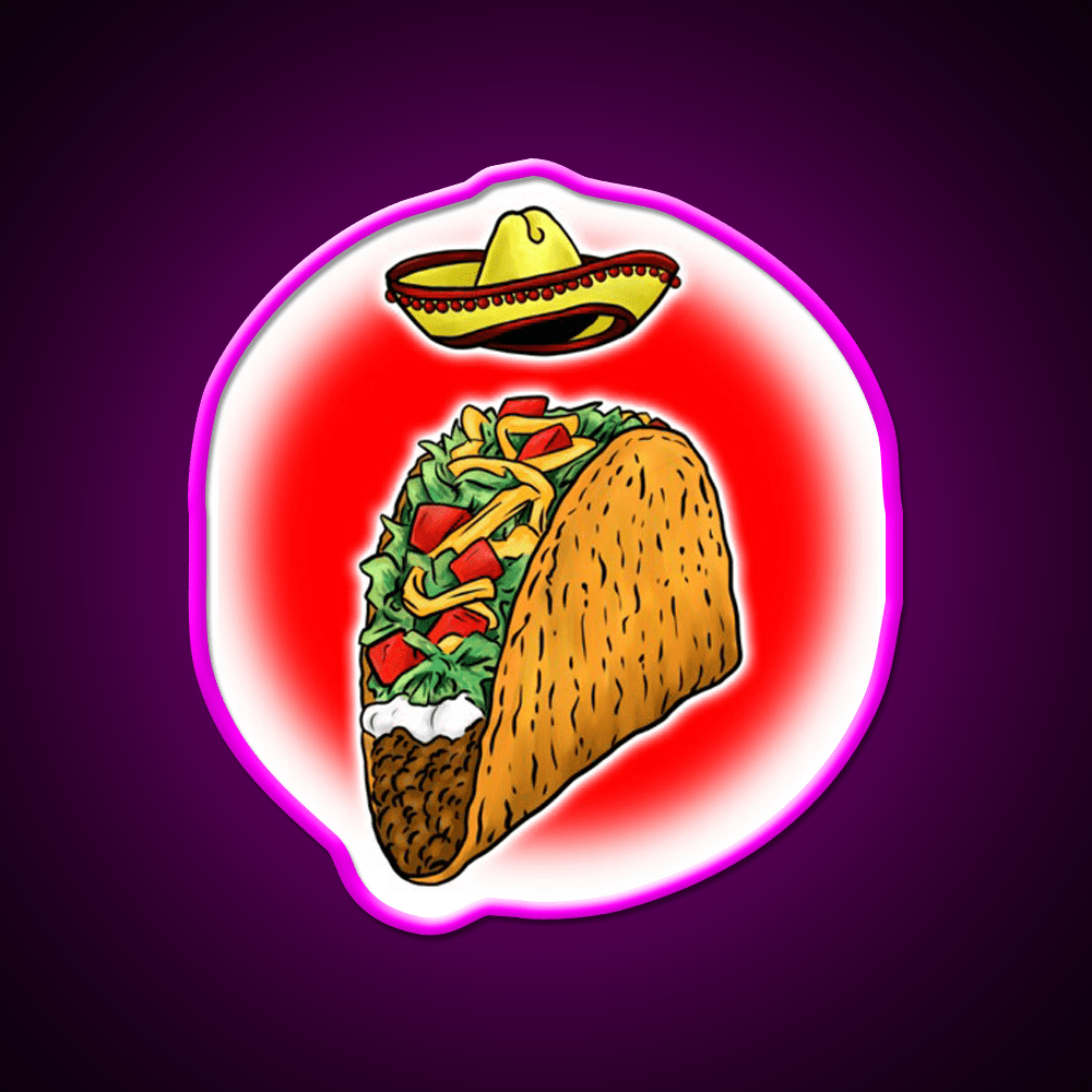 Sacred Taco Led Neon Sign Mexican Food Sign Rgb Color - Shineneon