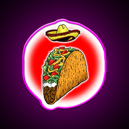Sacred Taco Led Neon Sign Mexican Food Sign Rgb Color - Shineneon