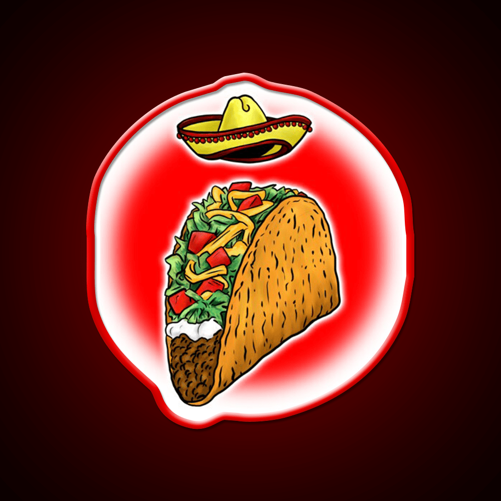 Sacred Taco Led Neon Sign Mexican Food Sign Rgb Color - Shineneon