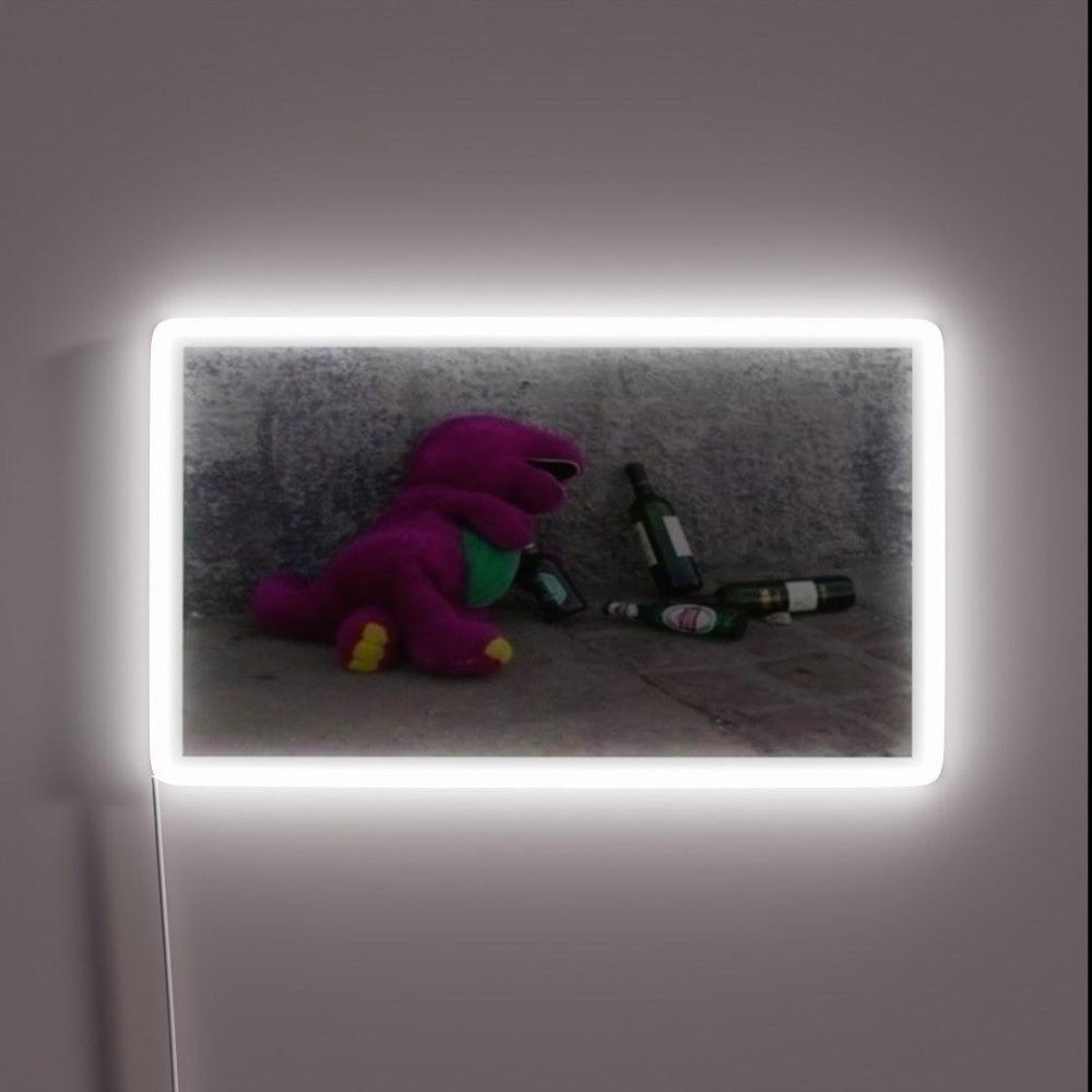 Sad Barney Rgb Led Neon Sign - Shineneon