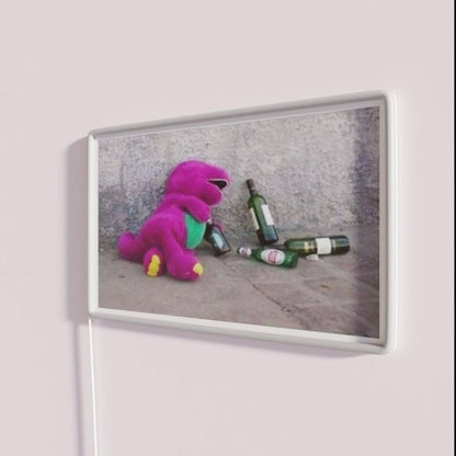 Sad Barney Rgb Led Neon Sign - Shineneon