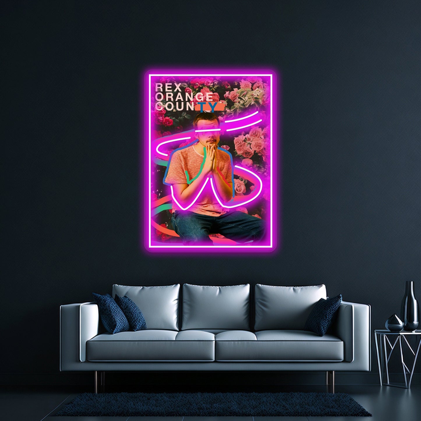 Sad Boy Never Cry Artwork Led Neon Signs