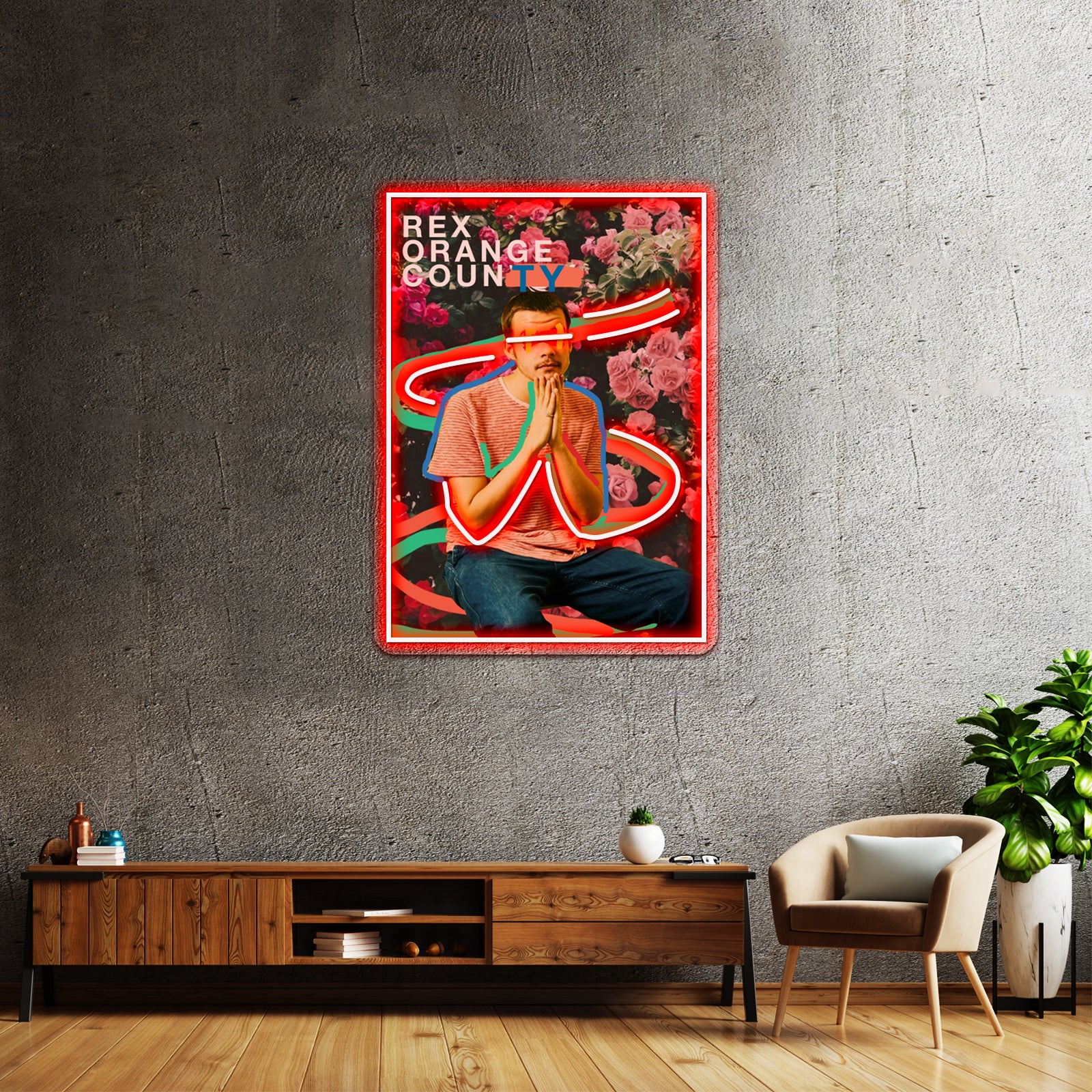 Sad Boy Never Cry Artwork Led Neon Signs | Shineneon