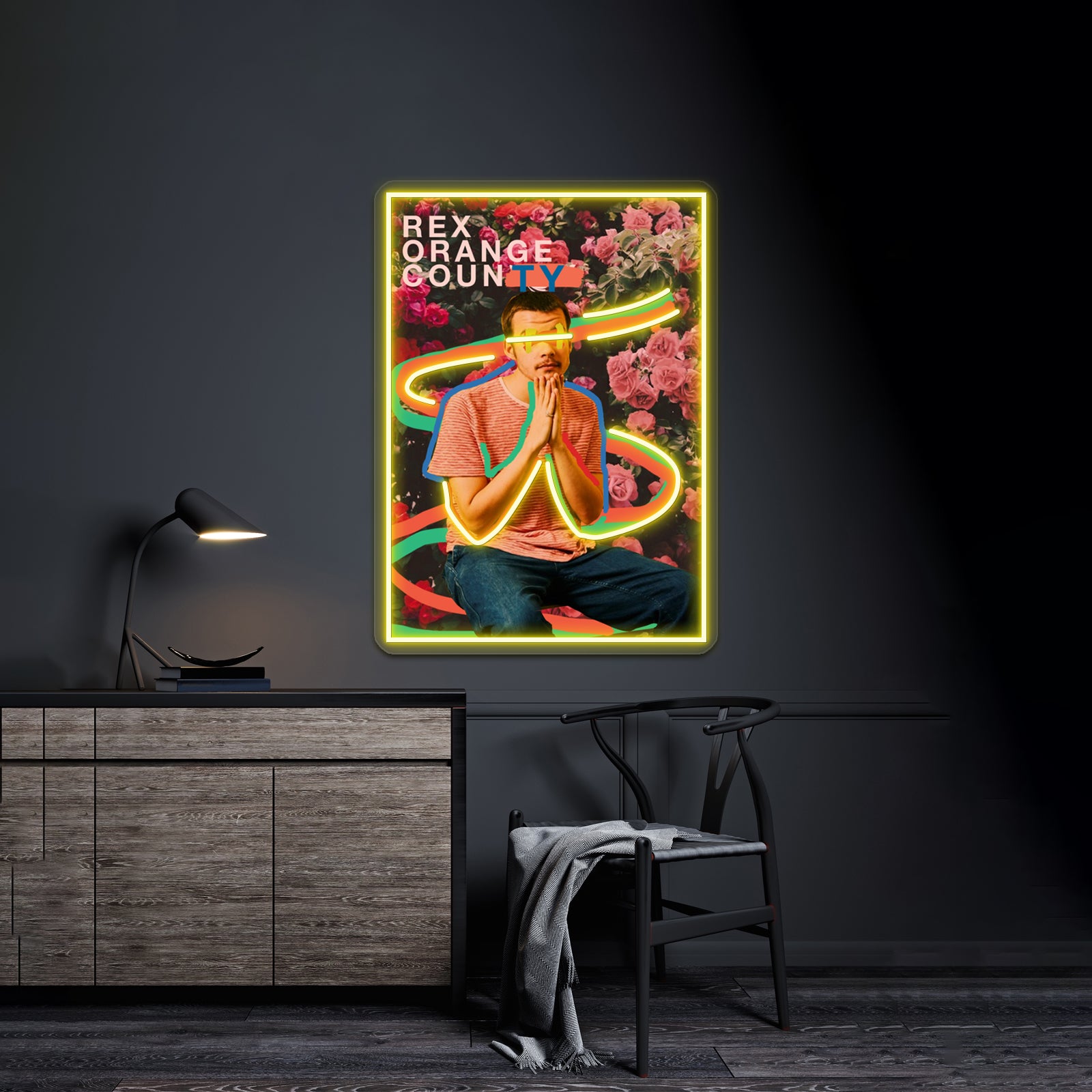 Sad Boy Never Cry Artwork Led Neon Signs | Shineneon